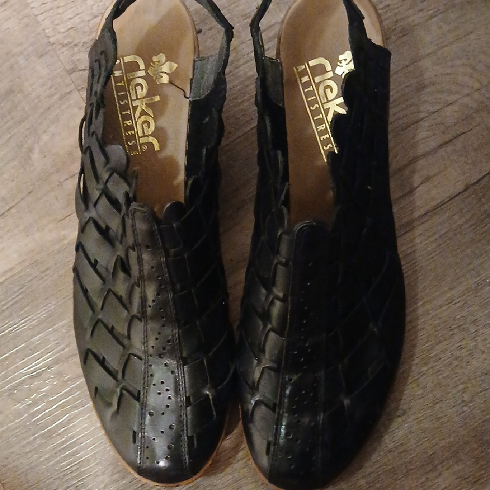 Rieker Black Women's Mules